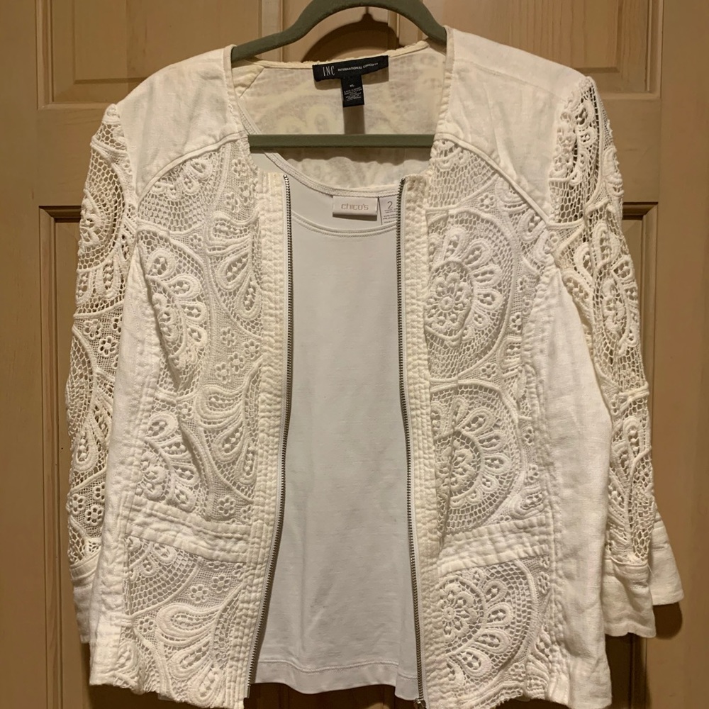 INC lace jacket